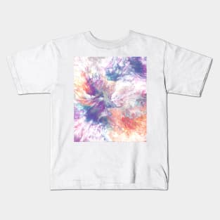 Splash of color orange and purple. Kids T-Shirt